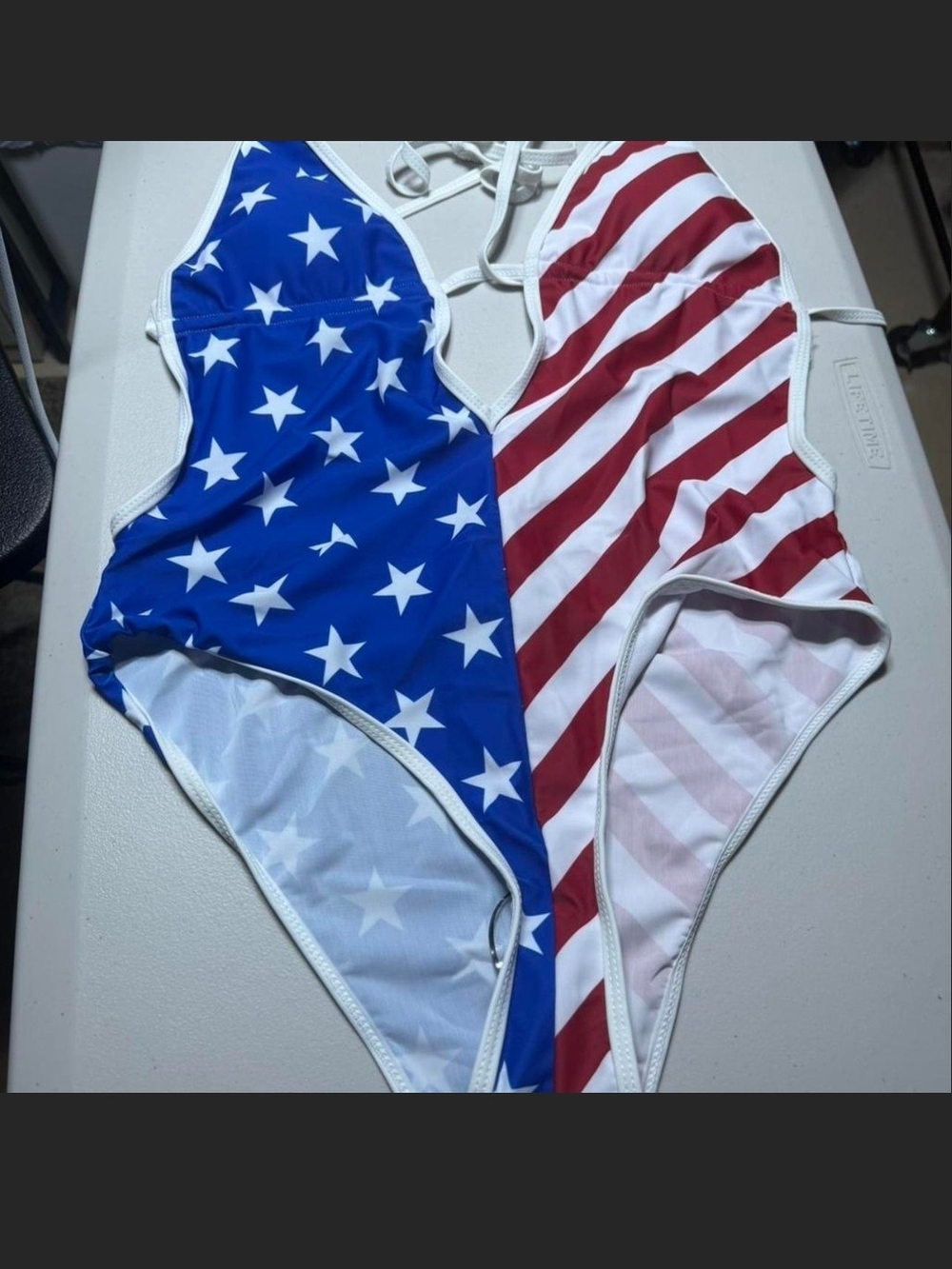 American Flag One-Piece Swimsuit - Stars & Stripes
